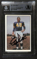 Les Richter Los Angeles Rams 1981 TCMA Greats #37 Signed Card BECKETT0