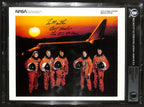 STS-43 NASA Space Shuttle Crew Signed 8x10 Photo BECKETT BAS0