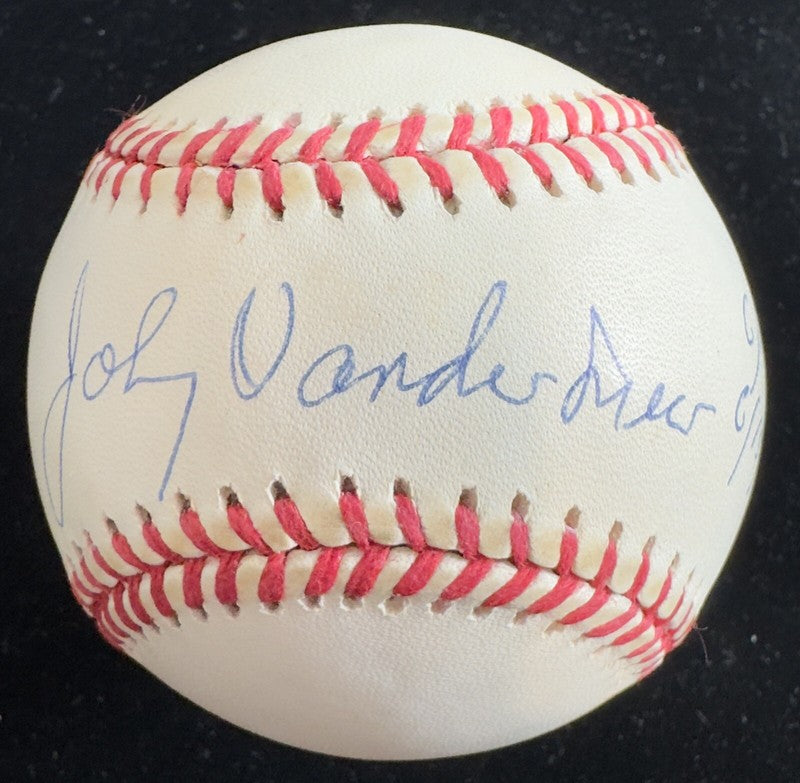 Johnny Vander Meer Signed & Inscribed No Hitter Baseball BECKETT 0