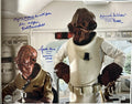  Star Wars ROTJ Mon Calamari Signed by x3 Bauersfled, Rose & Home 16x20 BAS0