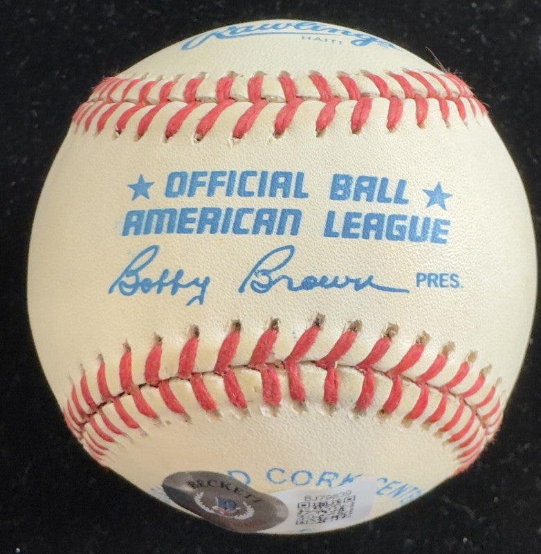 Don Mattingly Vintage Playing Days Single Signed Baseball (OAL-BB) BECKETT 1