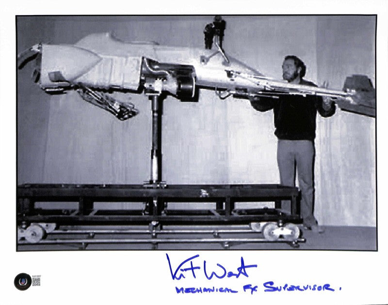 Kit West Mechanical Effects Supervisor Star Wars ROTJ Signed 11x14 Photo BECKETT0