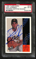 Paul Konerko 1994 Fleer Excel #214 Signed Card Auto Grade NM-MT 8 PSA/DNA0
