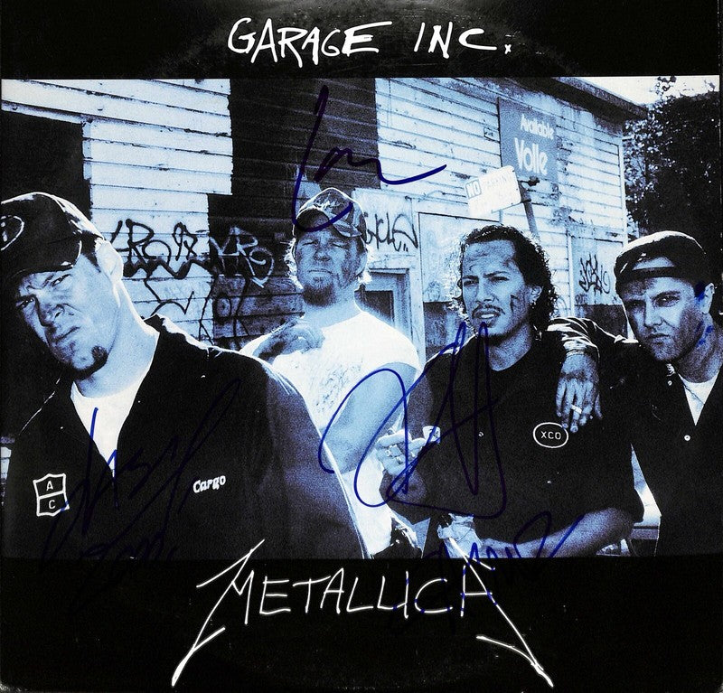 Metallica "Garage Inc" Signed Album by Hetfield Ulrich Newsted Hammett BECKETT0
