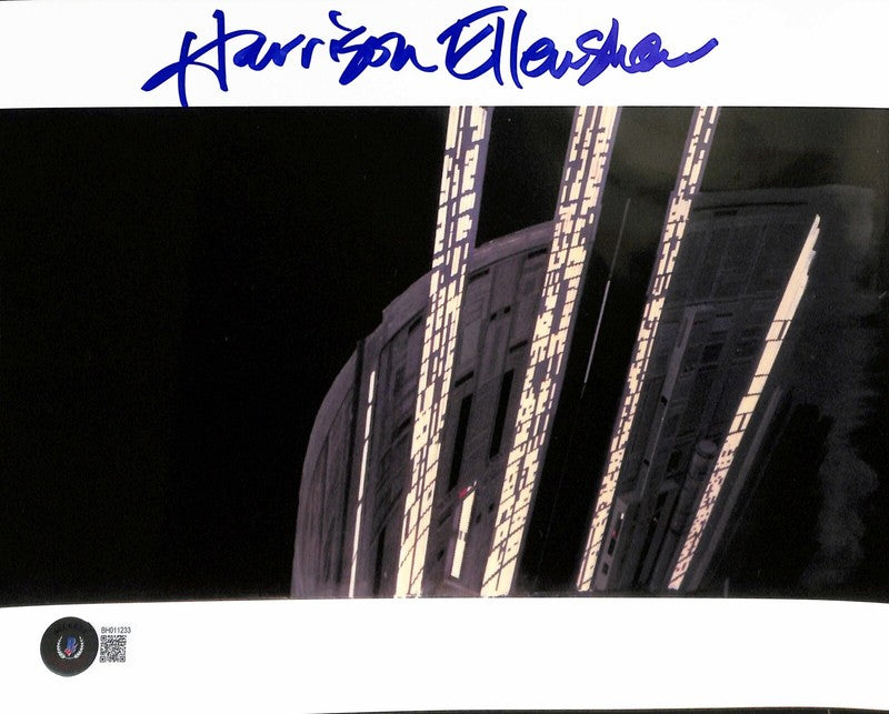 Star Wars Matte Painter Harrison Ellenshaw Signed 8x10 BAS (Grad Collection)0