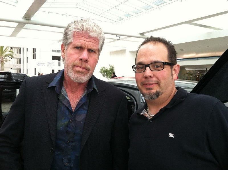 Charlie Hunnam “Jax” & Ron Perlman “Clay”  SOA signed 8x10 BAS (Grad Collection)2