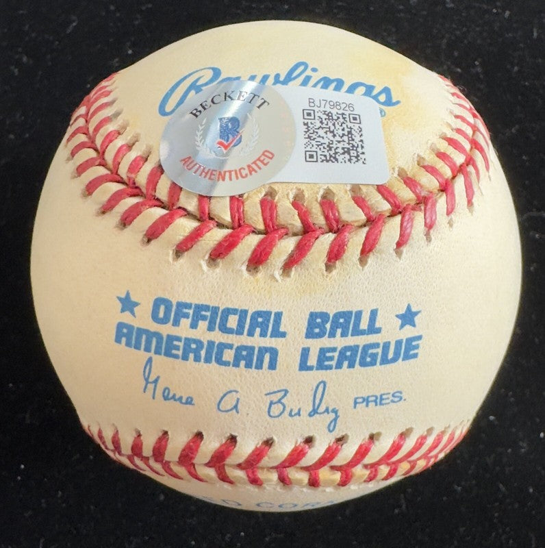 Birdie Tebbetts Player & Manger Single Signed Baseball BECKETT (Grad Collection)1