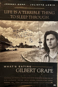 Johnny Depp What's Eating Gilbert Grape Signed Poster To Actor Mickey Rooney BAS0