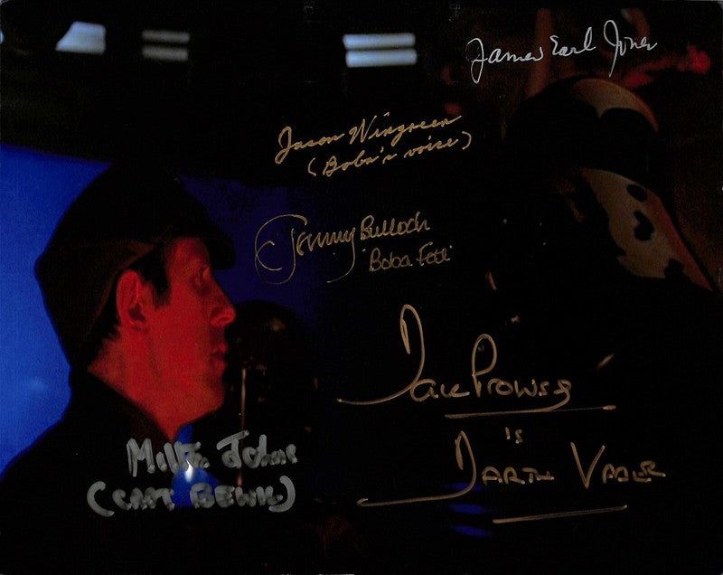 Star Wars The Empire Strikes Back Bespin Signed by 5! 8x10 Photo BECKETT 0