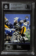 Billy Sims Detroit Lions 1997 Upper Deck Legends #161 Signed Card BECKETT0