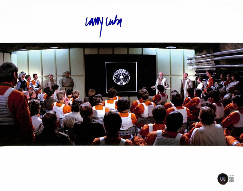 Larry Cuba Star Wars ILM Computer Graphics Signed 11x14 Photograph BECKETT0