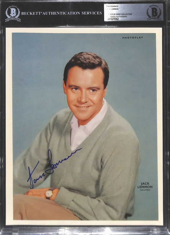 Jack Lemmon Signed 8x10 Photograph BECKETT BAS (Grad Collection)0