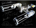 Star Wars ANH ILM Y-Wing Builders Signed by 8x! Autographed 8x10 BECKETT0