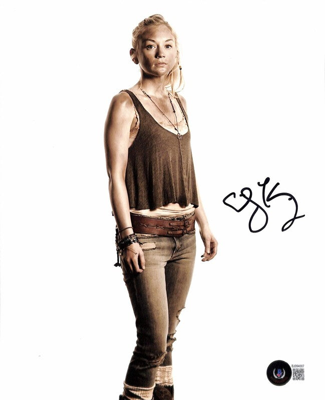 Emily Kinney TWD Beth Greene Signed 8x10 Photograph BECKETT (Grad Collection)0