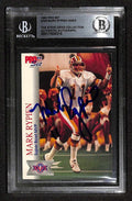 Mark Rypien Redskins 1992 Pro Set #700 Signed Card BECKETT 0