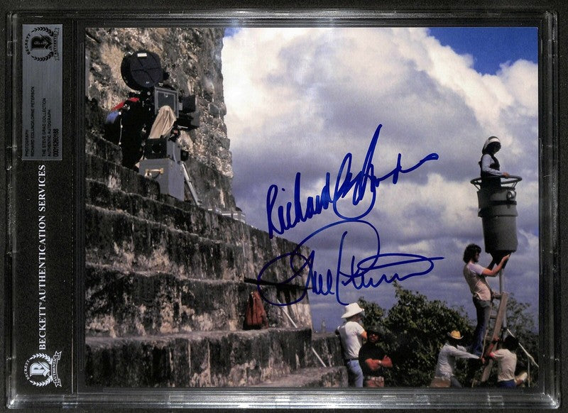 Star Wars ILM Rebel Base Richard Edlund & Lorne Peterson Signed 8x10 Photo BAS0