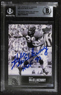 Hugh McElhenny 49ers 1997 Upper Deck Legends #33 Signed Card BECKETT0
