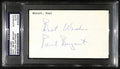 Paul "Bear" Bryant CFHOF Alabama HC Vintage Signed Index Card PSA/DNA0
