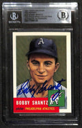 Bobby Shantz Atheltics 1991 Topps Archives '53 #225 Signed Card BECKETT 0