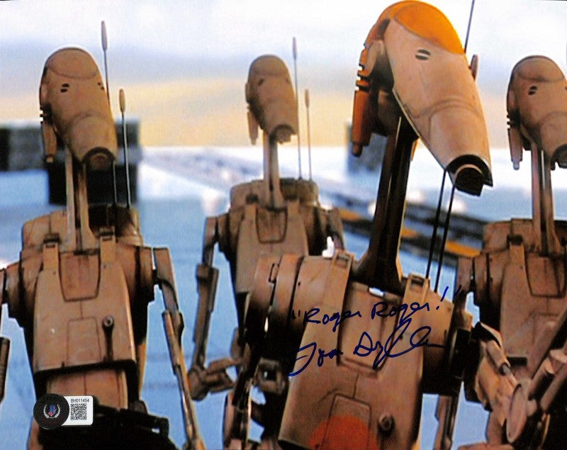 Battle Droid Voice Tom Sylla Star Wars Phantom Menace Signed 8x10 Photo BECKETT0