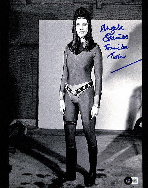 Angela Staines Tonnika Twin Star Wars ANH Signed 11x14 Photograph BECKETT0