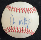 Don Mattingly Vintage Playing Days Single Signed Baseball (OAL-BB) BECKETT 0