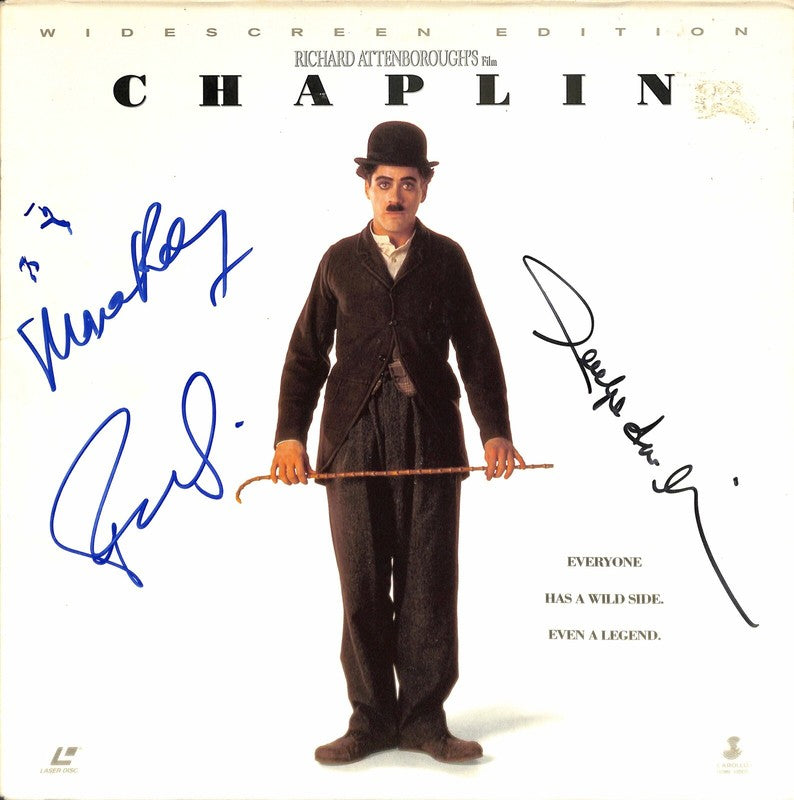Chaplin Cast X3 Signed Laser Disc with Robert Downey Jr. BAS (Grad Collection)0