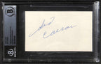 Sid Caesar Your Show of Shows Signed 3x5 Index Card Beckett Encapsualted0