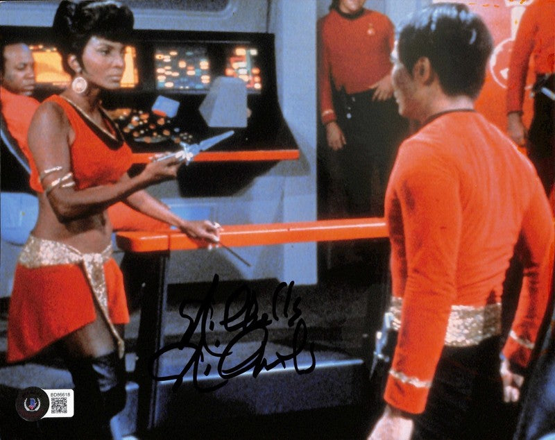 Nichelle Nichols Signed 8x10 Photo Mirror Universe Uhura STAR TREK TOS BECKETT0