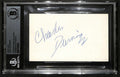 Charles Durning Actor Signed 3x5 Index Card Beckett 0