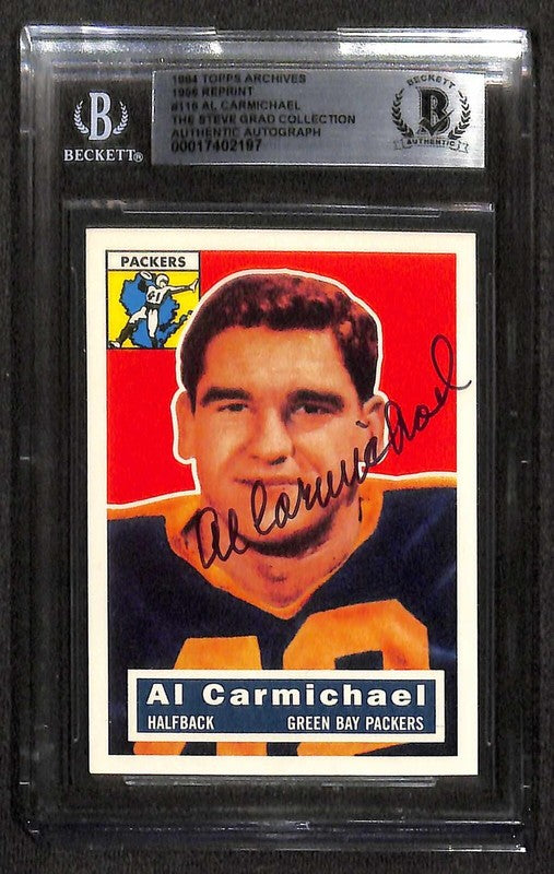 Al Carmichael GreenBay Packers 1994 Topps Archives 1956 #115 Signed Card BECKETT0