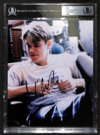 Matt Damon Good Will Hunting Signed 8x10 AutoGrade 10 BAS (Grad Collection)0