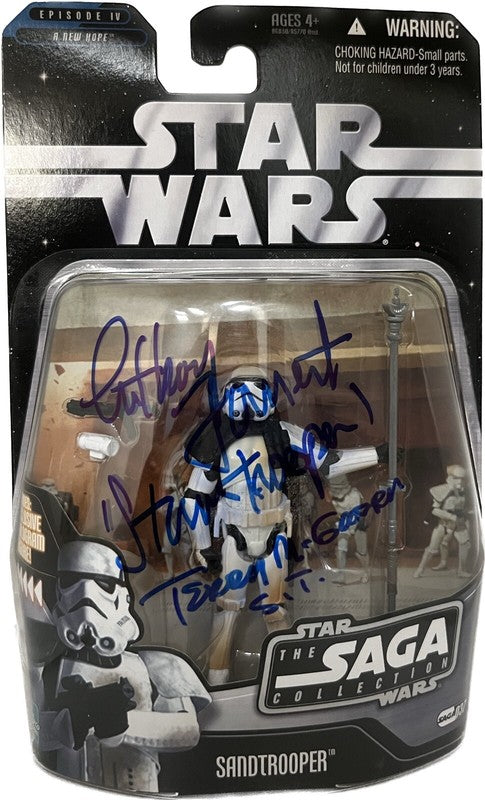 Anthony Forrest & Terry McGovern Sandtrooper Signed Star Wars 2004 Saga Coll BAS0