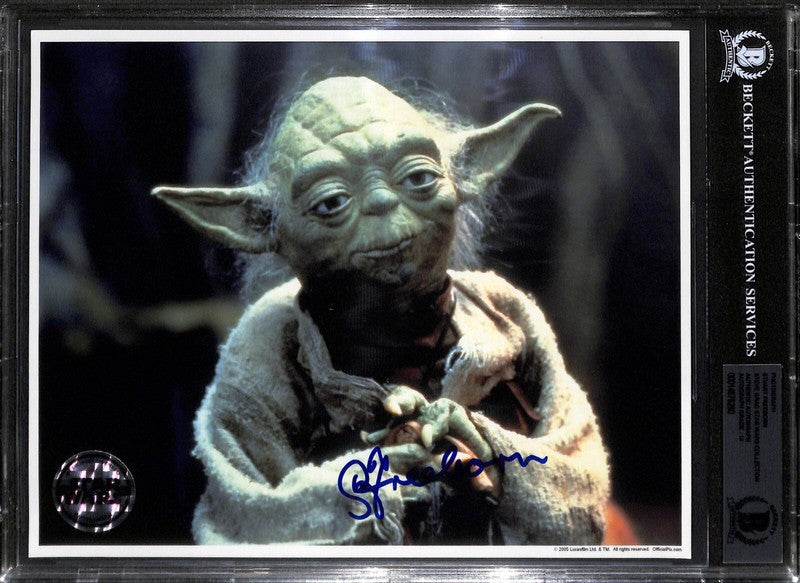 Stuart Freeborn Star Wars ESB Yoda Creator Signed 8x10 Photo Auto Grade 10 BAS0