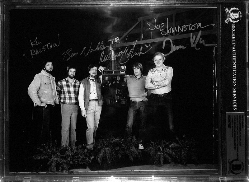 Star Wars ROTJ ILM Crew x5 Signed 8x10 Photograph BAS 0