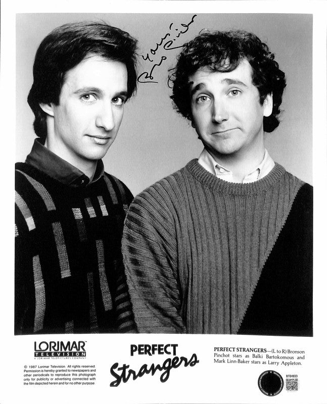 Bronson Pinchot Signed 8x10 Perfect Strangers Balki Auto BECKETT0