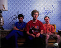 Napolean Dynamite Cast x3 Heder, Ramirez, Ruell Signed 11x14 Photo BECKETT BAS 0