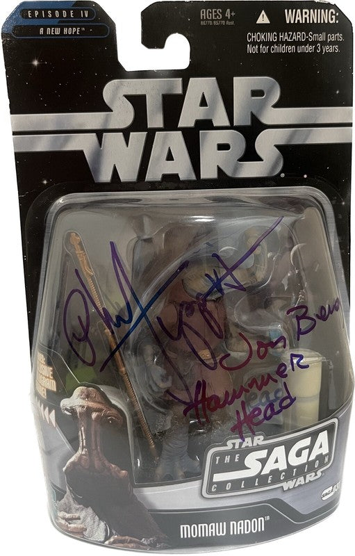 Phil Tippett & Jon Berg Momaw Nadon Signed Star Wars 2004 Saga Collection BAS0