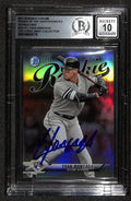 Yona Moncada 2017 Bowman Chrome ROTY Favorites Refactors Signed Auto 10 BECKETT0