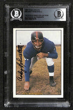 Andy Robustelli Giants 1981 TCMA Greats #38 Signed Card BECKETT0