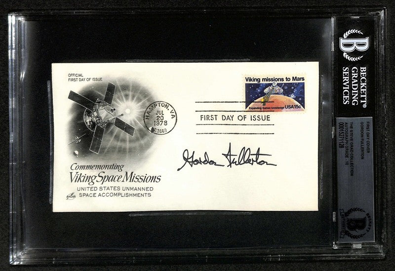 Gordon Fullerton NASA Astronaut Signed FDC Envelope Auto Grade 10 BECKETT0