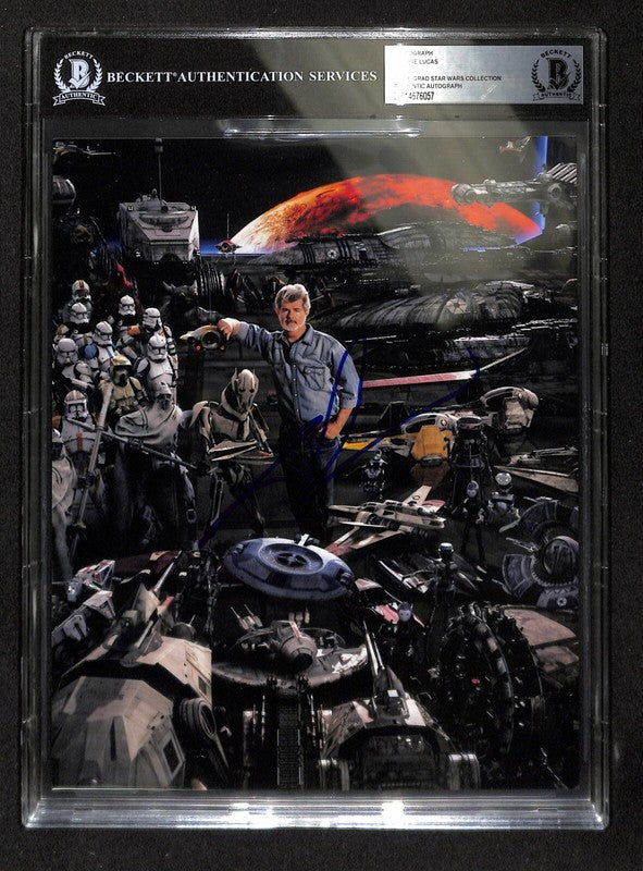 George Lucas Star Wars Signed 8x10 Photograph BAS(Grad Collection)0