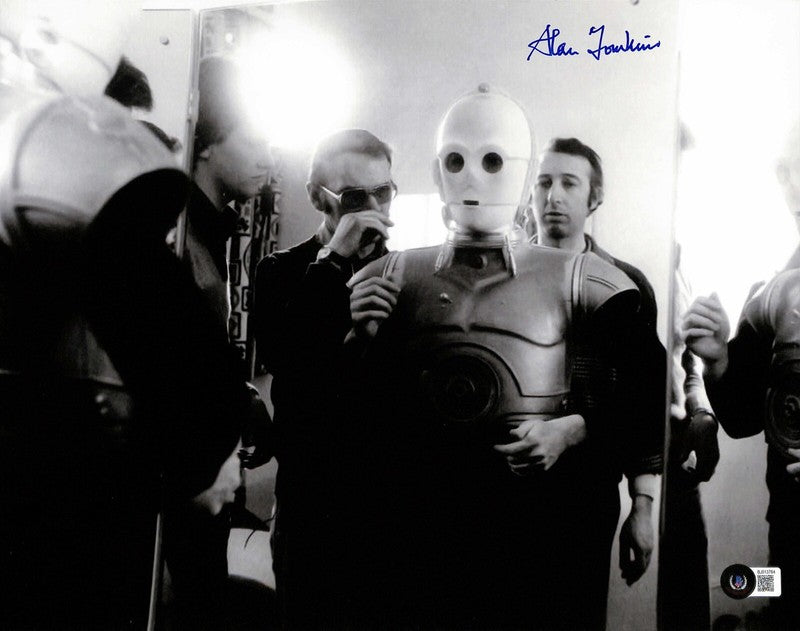 Alan Tomkins Star Wars ESB Art Director C-3PO Signed 11x14 Photo BECKETT0