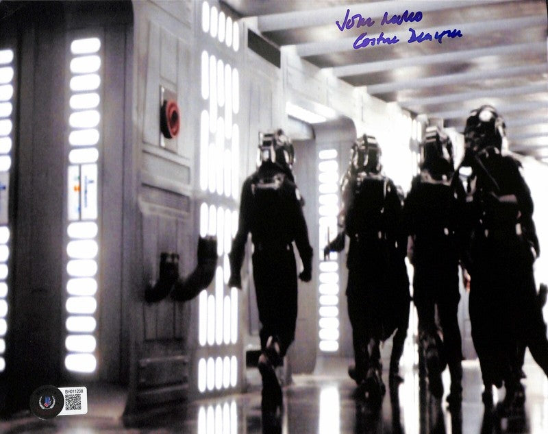 Star Wars Costume Designer John Mollo Signed 8x10 Photo BAS (Grad Collection)0