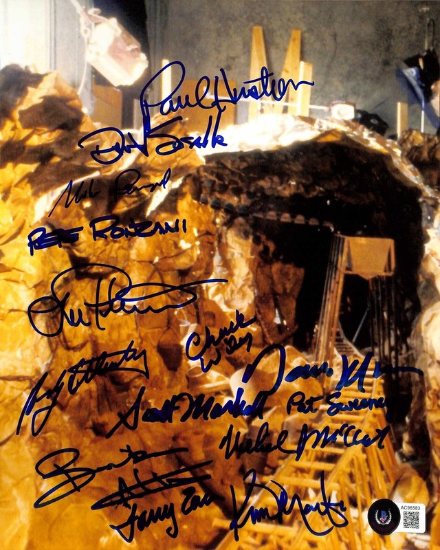 Indiana Jones Temple of Doom Caves ILM 14x Signed 8x10 Photograph BECKETT0