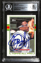 Eric Dickerson Colts 1989 Topps #206 Signed Card BECKETT0