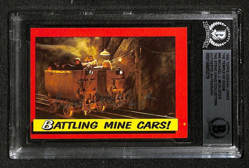 Michael McAlister ILM Camera OP 1984 Indiana Jones TOD #68 Signed Card BECKETT0