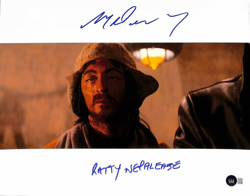 Malcolm Weaver Indiana Jones Ratty Nepalease Signed 11x14 Photograph BECKETT BAS0