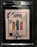 Led Zeppelin Page, Plant & Jones Signed 8x10 Photo BAS (Grad Collection)0
