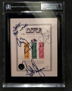 Led Zeppelin Page, Plant & Jones Signed 8x10 Photo BAS (Grad Collection)0